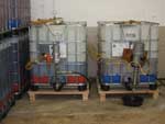 Chemical totes and transfer pumps